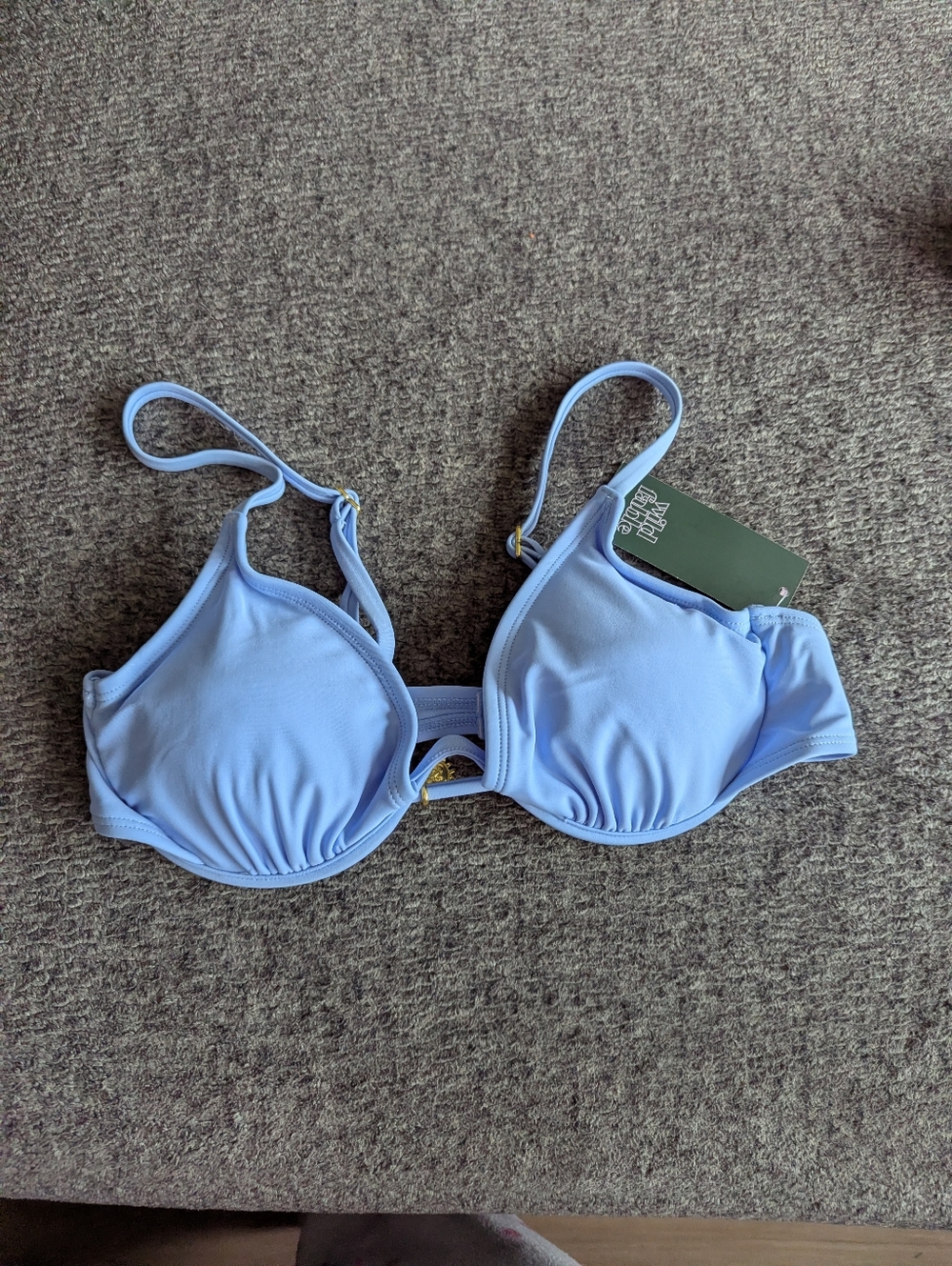 Wild Fable Light Blue Women’s Underwire Swim Top S (4-6)